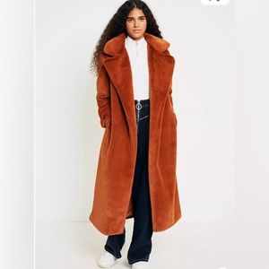 Light Before Dark Maxi Faux Fur Coat